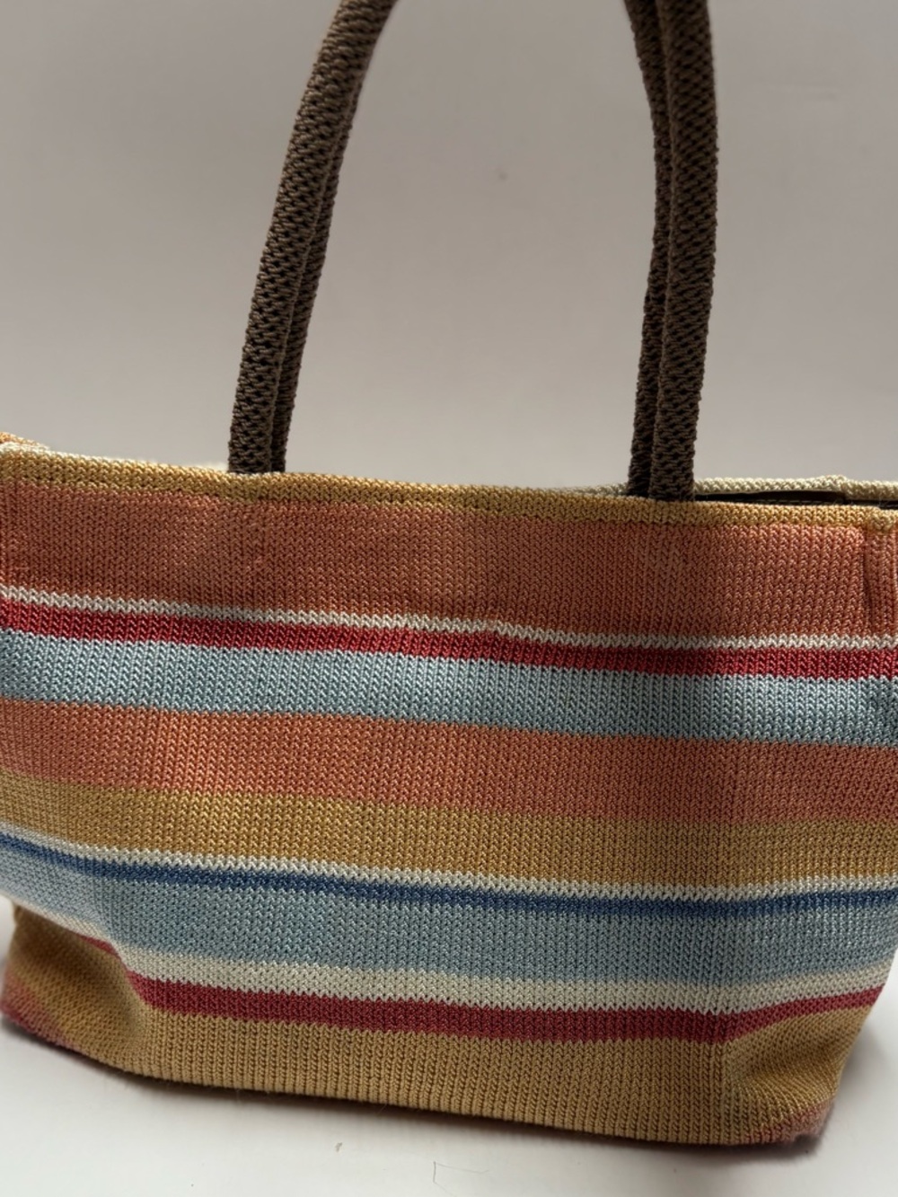 The Sak Multi Color Striped Colorful Medium Handbag Purse - Picture 5 of 8